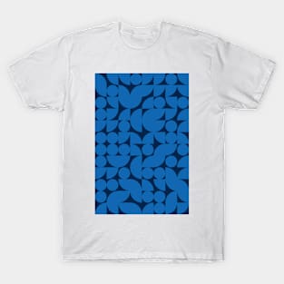 Men Bluish Geometric Pattern - Shapes #2 T-Shirt